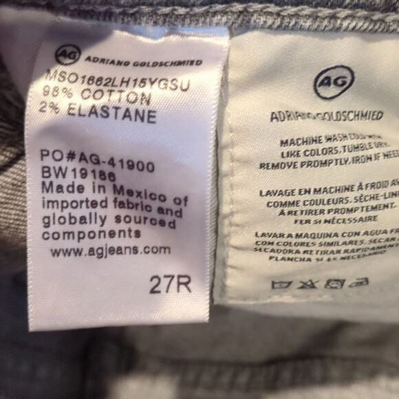 AG Jodi High-Rise crop kick flare Jeans in Gray - Picture 6 of 12